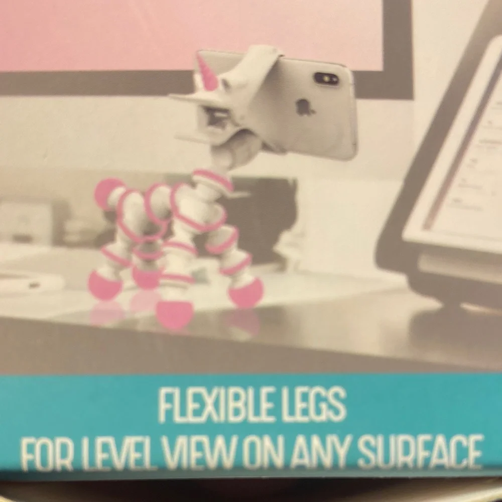 Premier Unicorn Flexi-Grip Smartphone Mount - White and Pink
